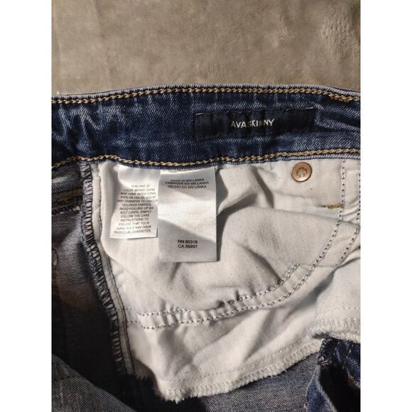 Lucky Brand Jeans Womens Blue Light Wash Ava Mid Rise Button Fly Ankle 10/30 - Picture 10 of 11